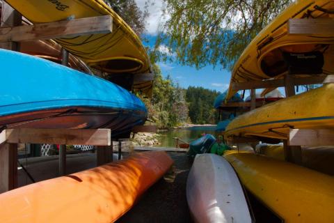 Otterbay Marina Pender Island, BC kayaks